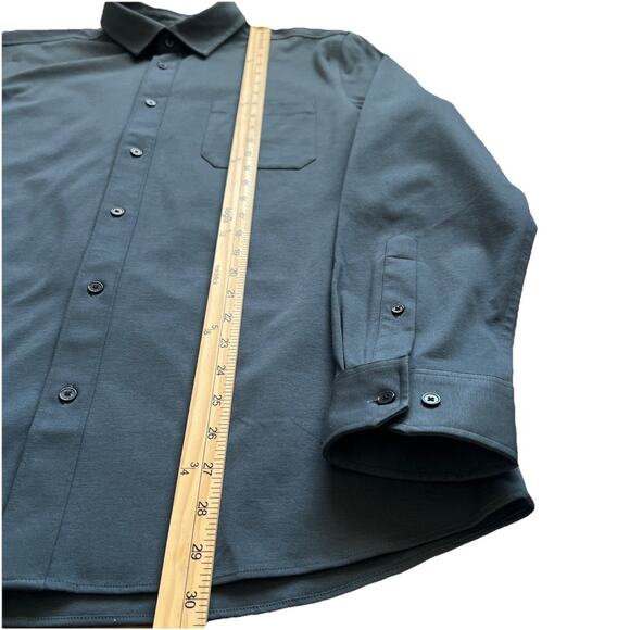 NWT Away Travel The Anywhere Shirt Mens Large Button Up Slate Blue Business Work - Picture 7 of 9